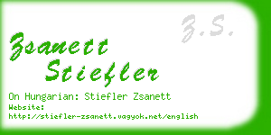 zsanett stiefler business card